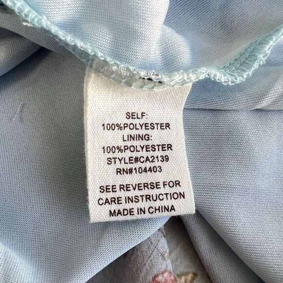 Anthropologie By the River Women Dress S Blue Floral Cottagecore Ruffle Peasant - Picture 10 of 13